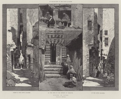 Szenen in Kairo von Charles Auguste Loye